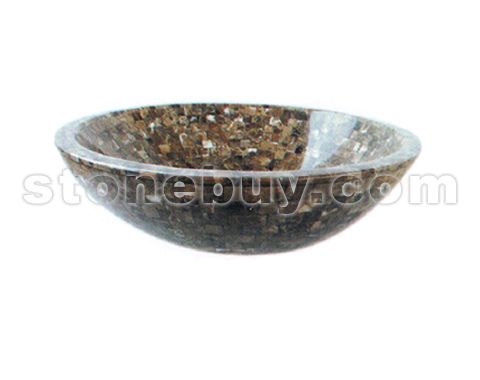 石材马赛克洗手盆